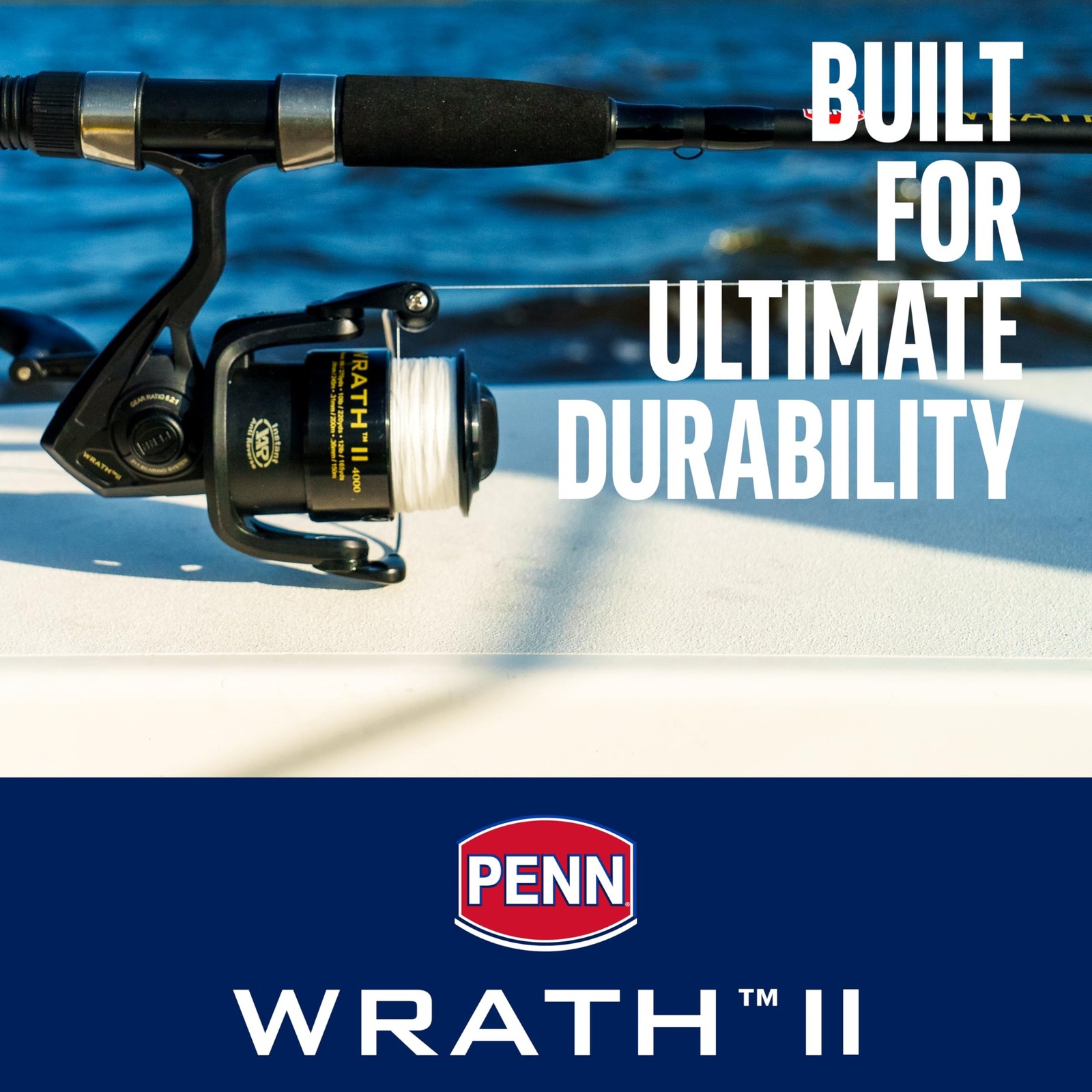 Penn Wrath II Spinning Fishing Reel Wrath II – New Model 3000