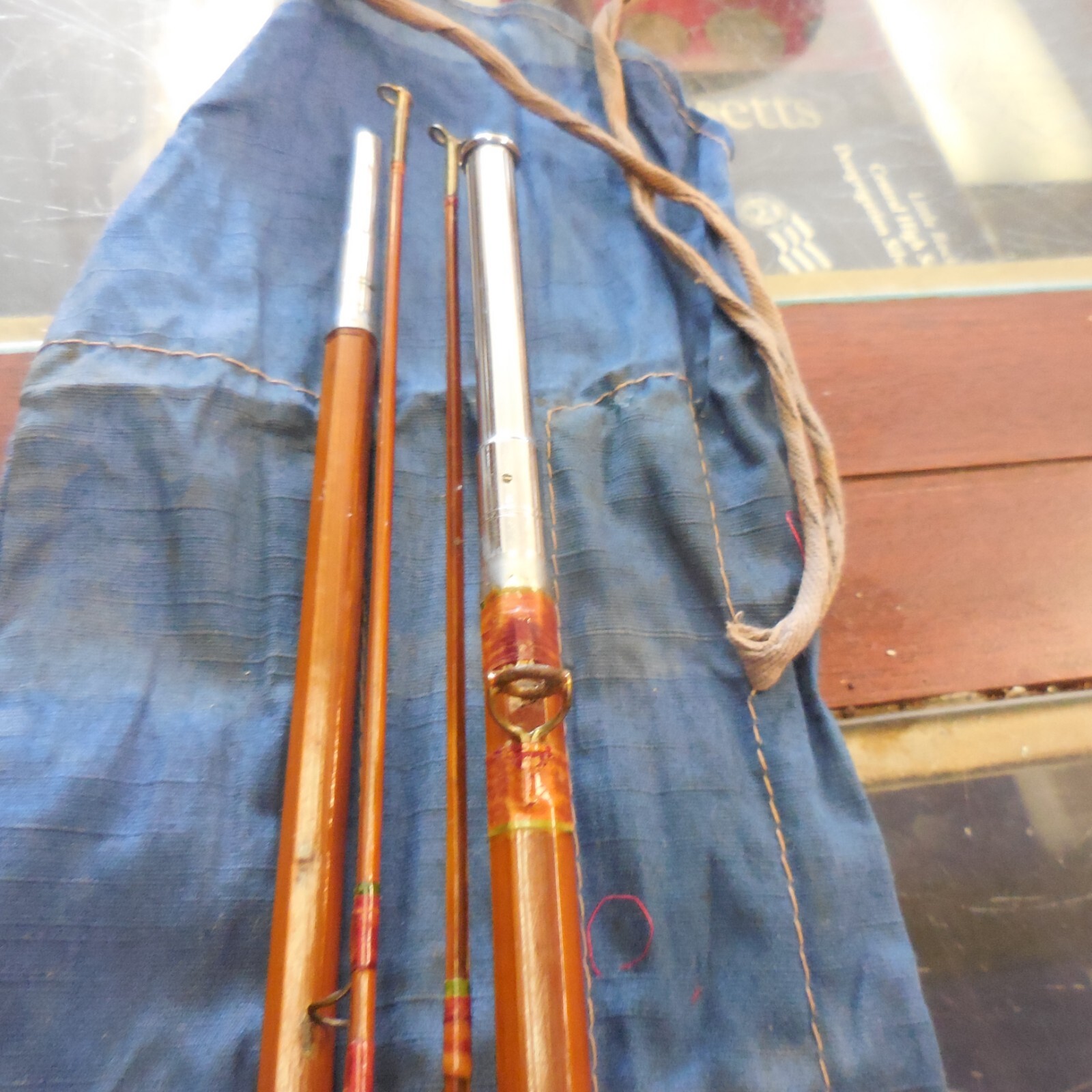 MONTAGUE FLY ROD FLASH 8 1/2ft BAMBOO 3 JOINTS MED EXT TIP Mint