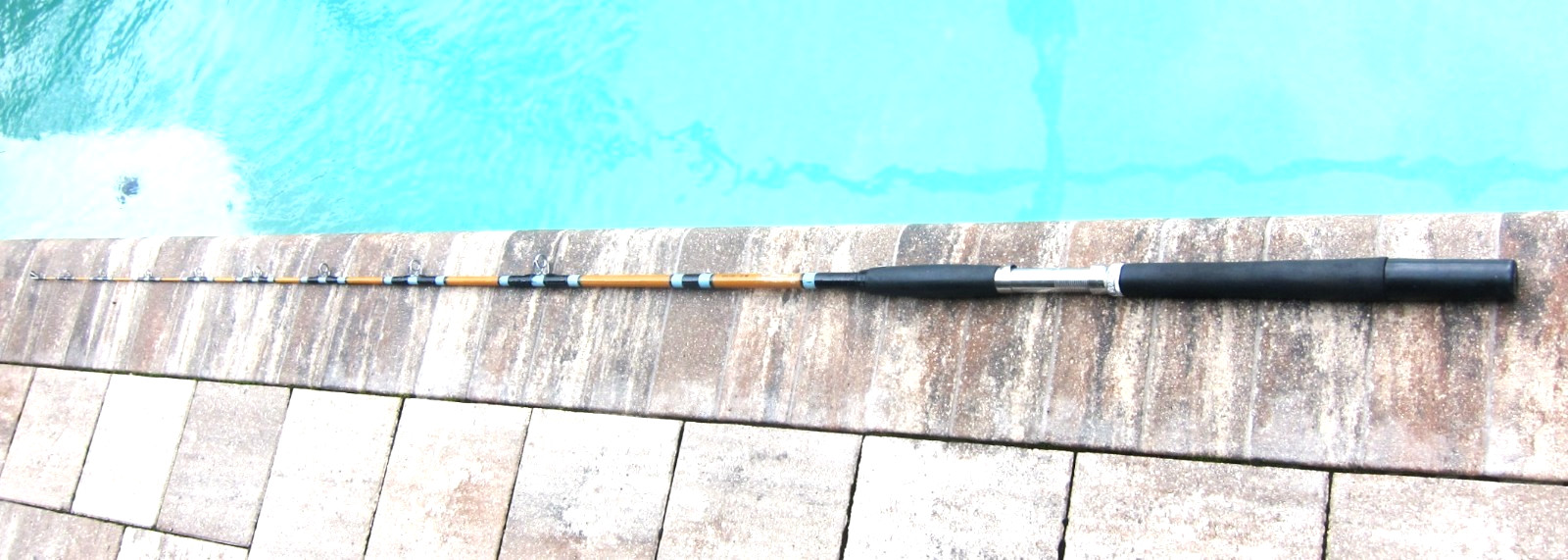 Vintage Custom SABRE Live-Bait Stand-Up Rod: 7’6″; 15-30lb – USED COND!!! a