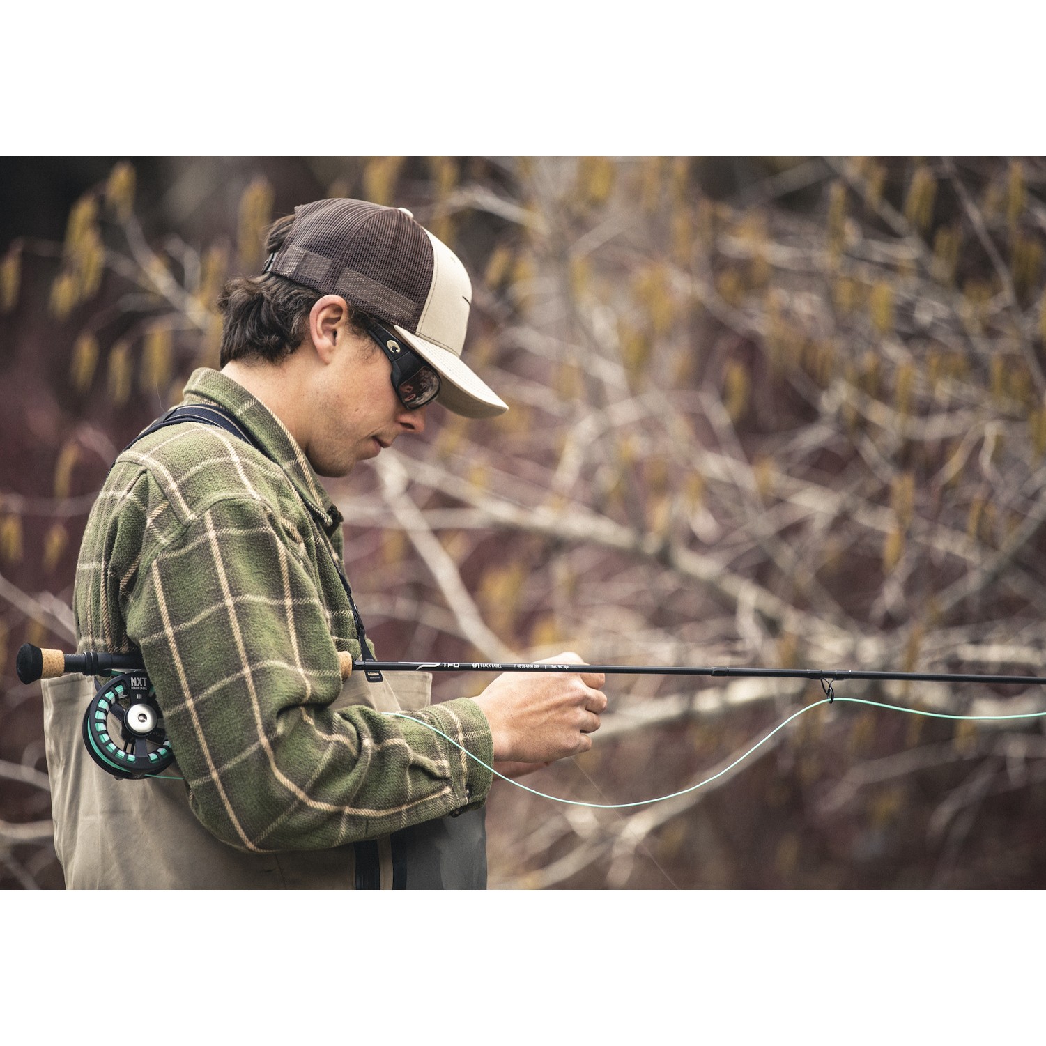 TEMPLE FORK OUTFITTERS NXT Black Label 8 wt 9ft 4-Piece Fly Fishing Rod ONLY