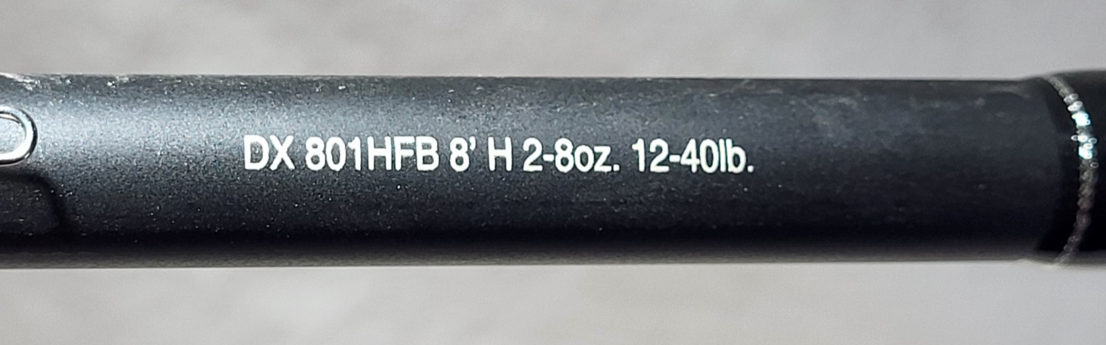 Daiwa 8 Ft. Casting Rod, DX 801HFB, 2oz.-8oz. Lure, 12lbs-40lbs Line, Pristine