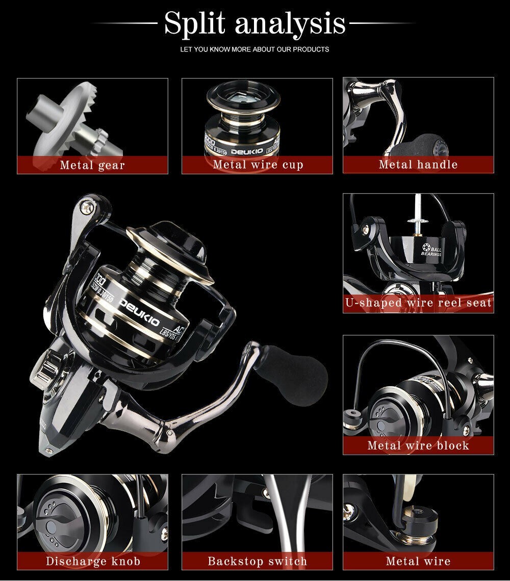 Fishing Spinning Rod Reel Carbon Portable Medium Heavy Fast Lightweight 7f 8f 9f