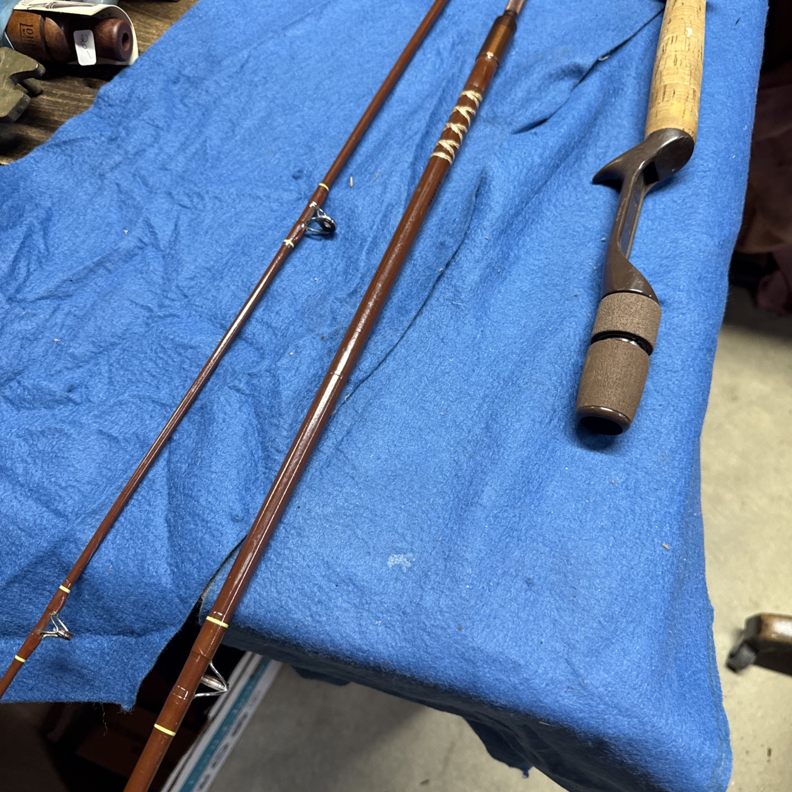 Vintage FENWICK FS65 Spinning 6’6″ Rod made in USA- 6-12 lb take down