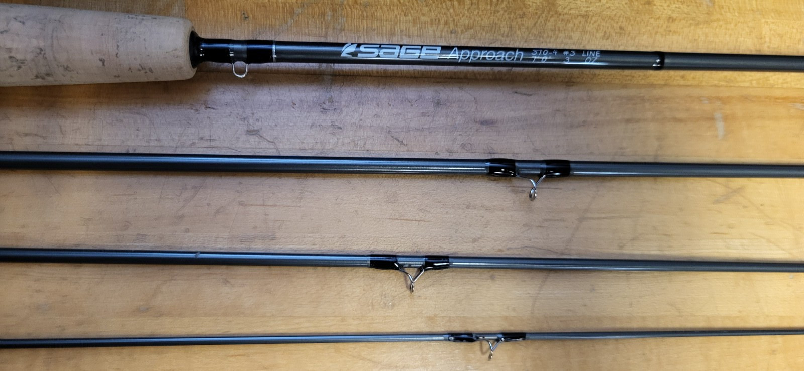 Sage Approach 370-4 7′ 3wt 4pc Fly Fishing Rod Graphite III Excellent condition
