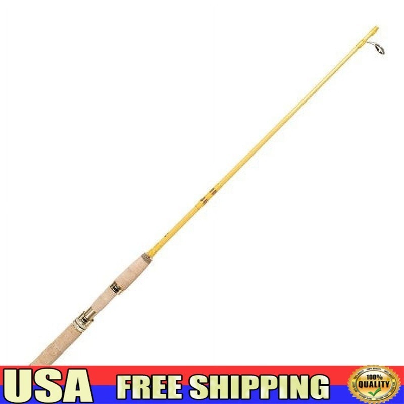 Lightweight 2-Piece Spinning Rod Fiberglass Cork Handle Quick Assembly New