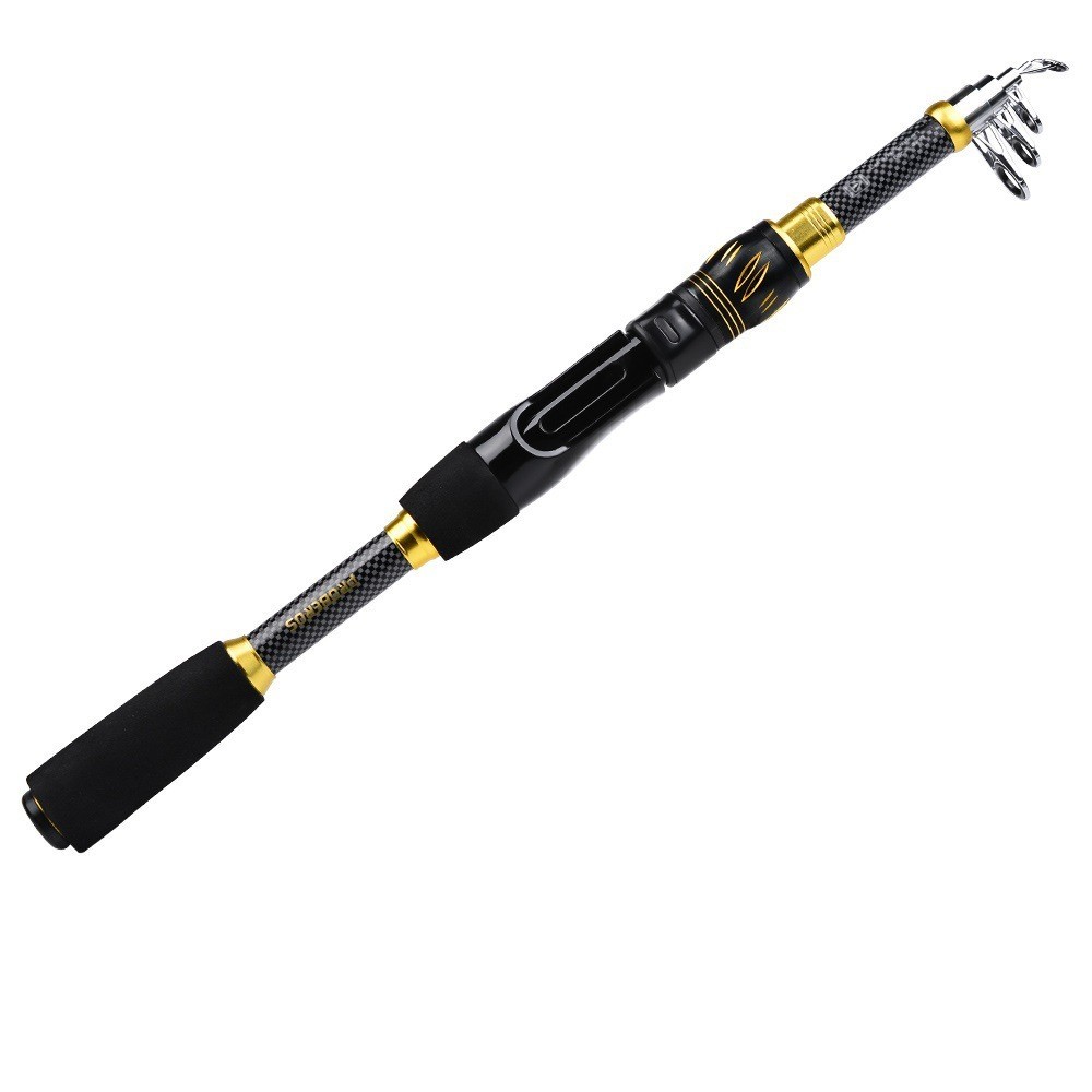 39Pcs Telescopic Fishing Rod Reel Line LureCombo Set Casting Rod Spinning Reel