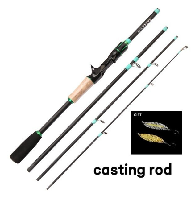 Fishing Rod Casting Spinning Rod Carbon Fiber Trout Ultra-Light Pole Fast Action
