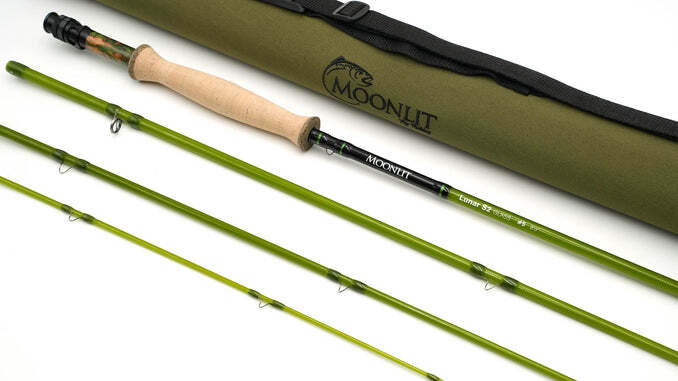 New 2025 Model – Moonlit Lunar S2-Glass 4wt 7’6″ Glass Fiberglass Fly Rod