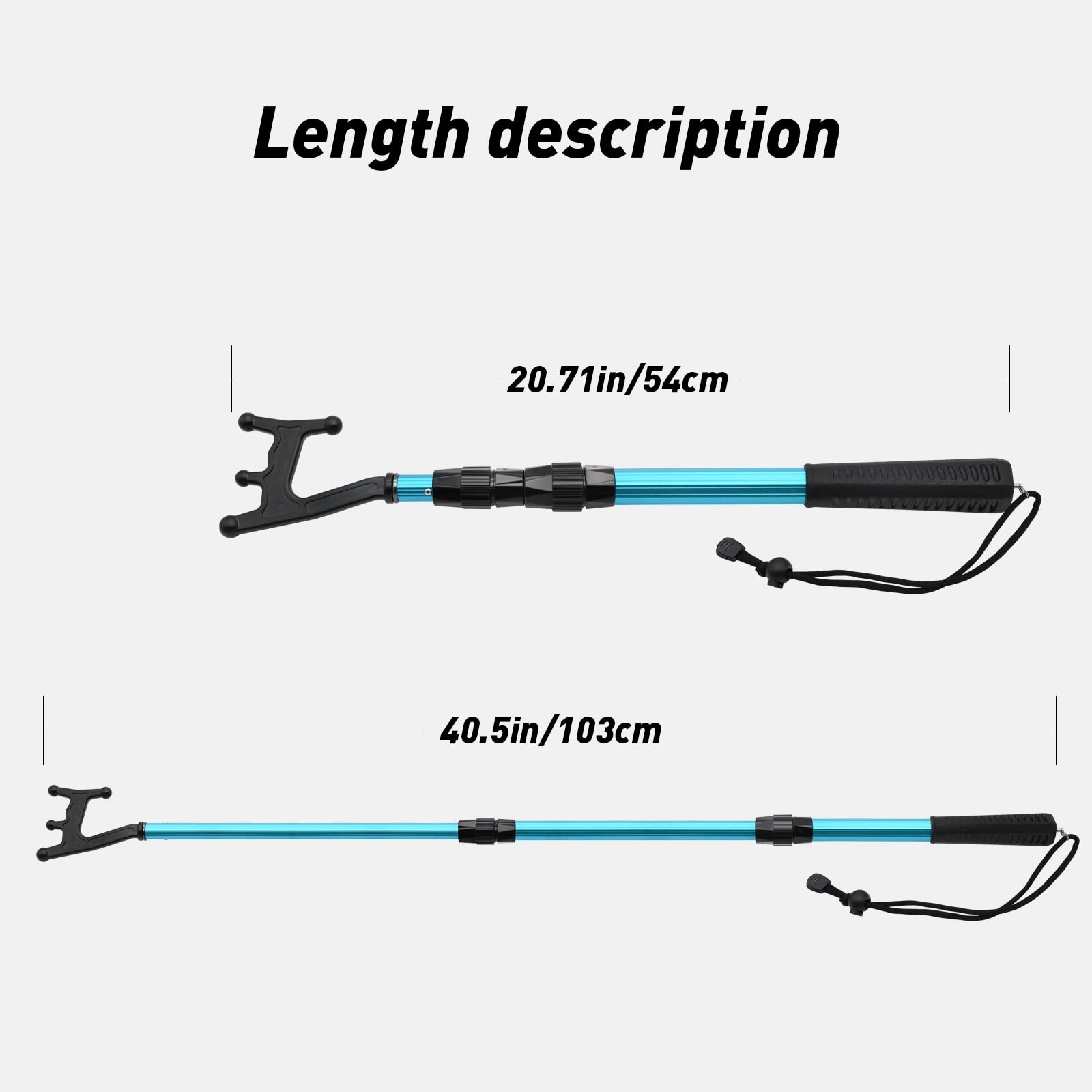 Boat Hooks Docking with Telescopic Pole,Floating,Durable,Rust-Resistant Boating