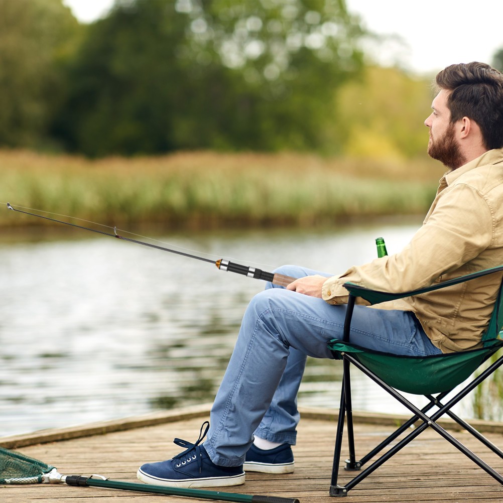 64cm Telescopic Fishing Rod Carbon for Winter Ice Fishing