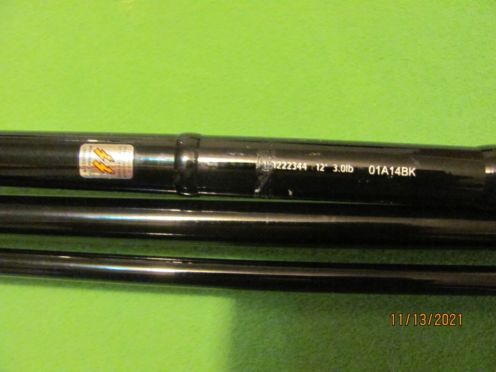 1) IRC POWERPLAY 12′ 0″ 3 PIECE SPINNING ROD.