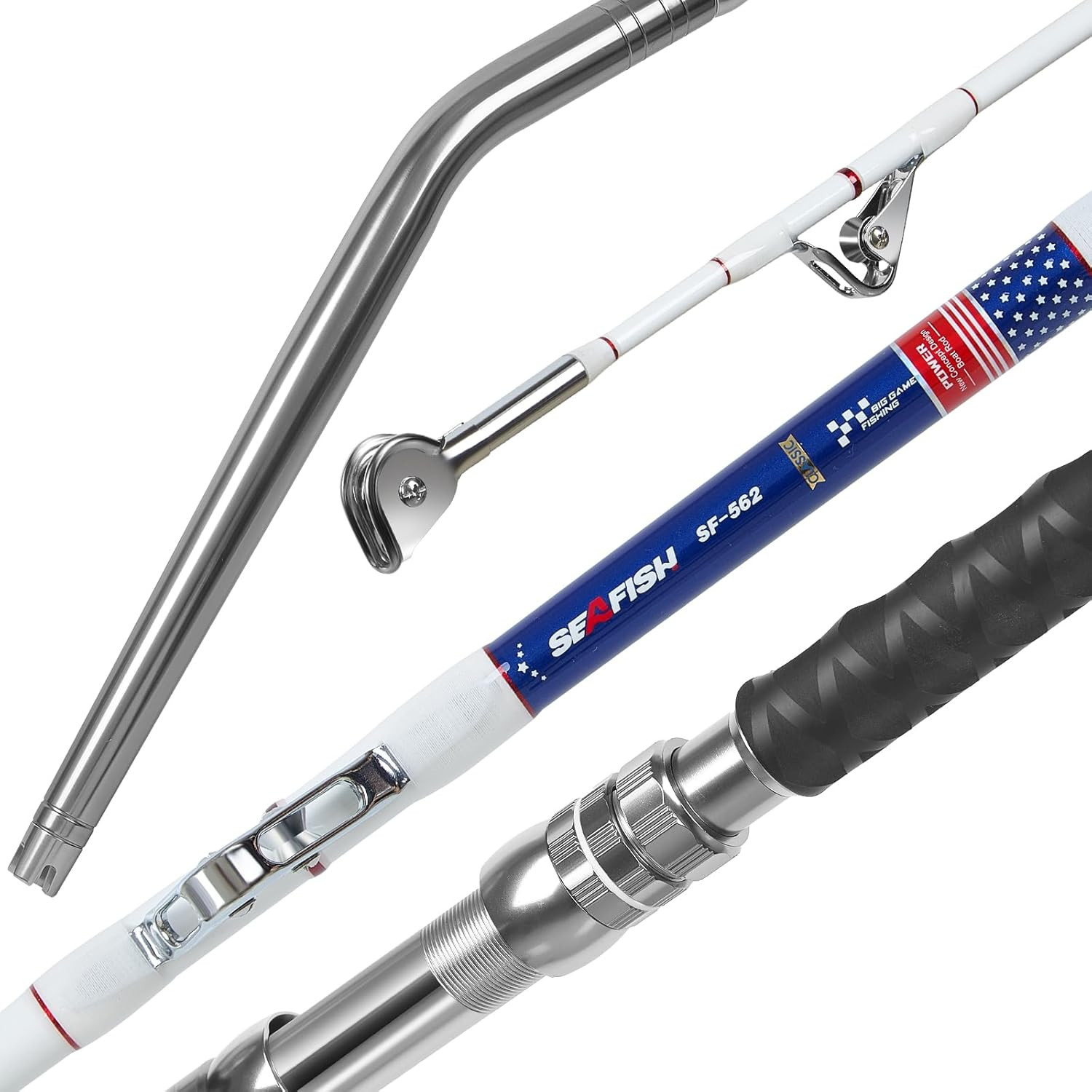 Trolling Rod Saltwater Offshore Big Game Fishing Rod Conventional Boat Rod with