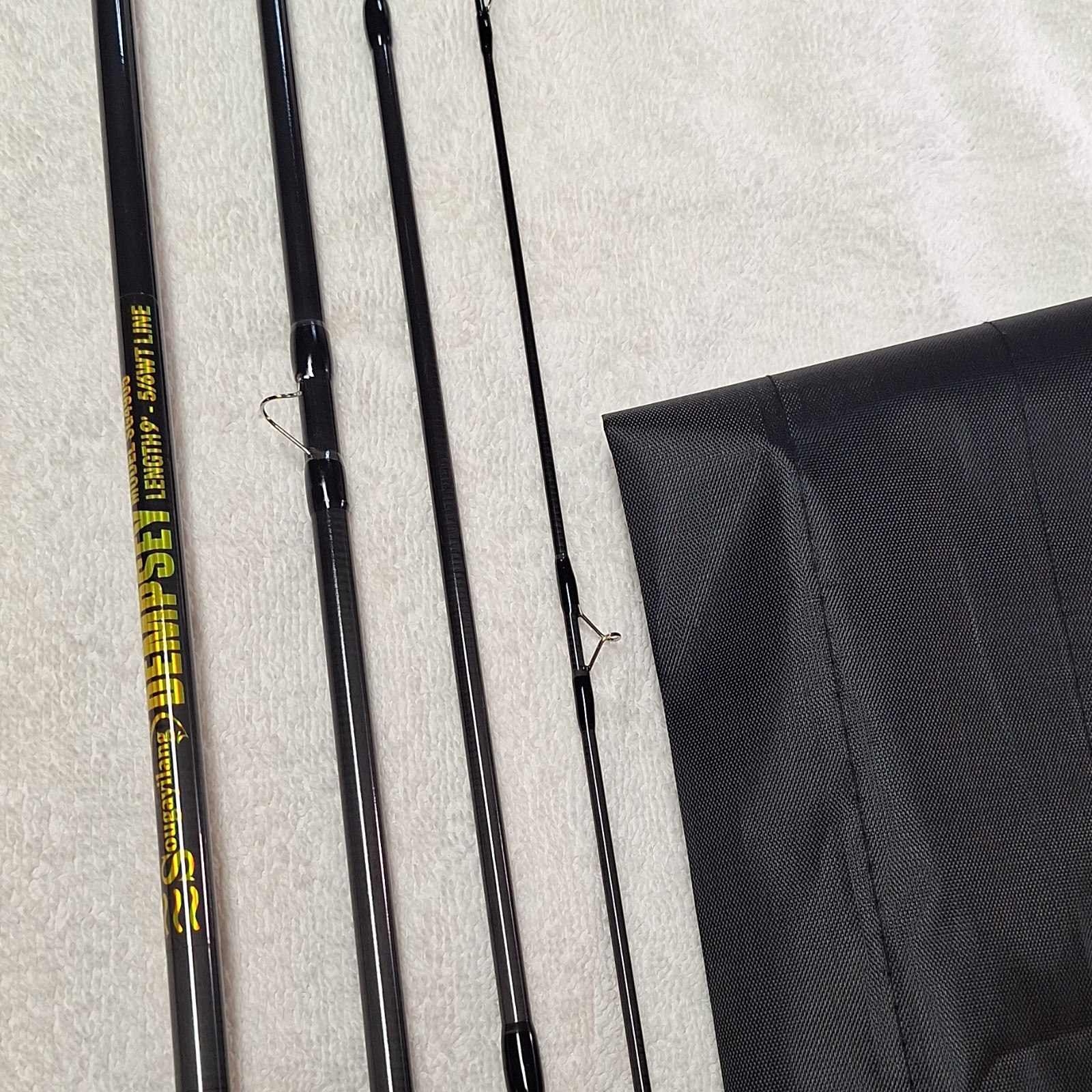 Sougayilang 4905L 9 ft 5/6 wt 4 pc Premium Carbon Fiber Fly Rod Cork with Bag