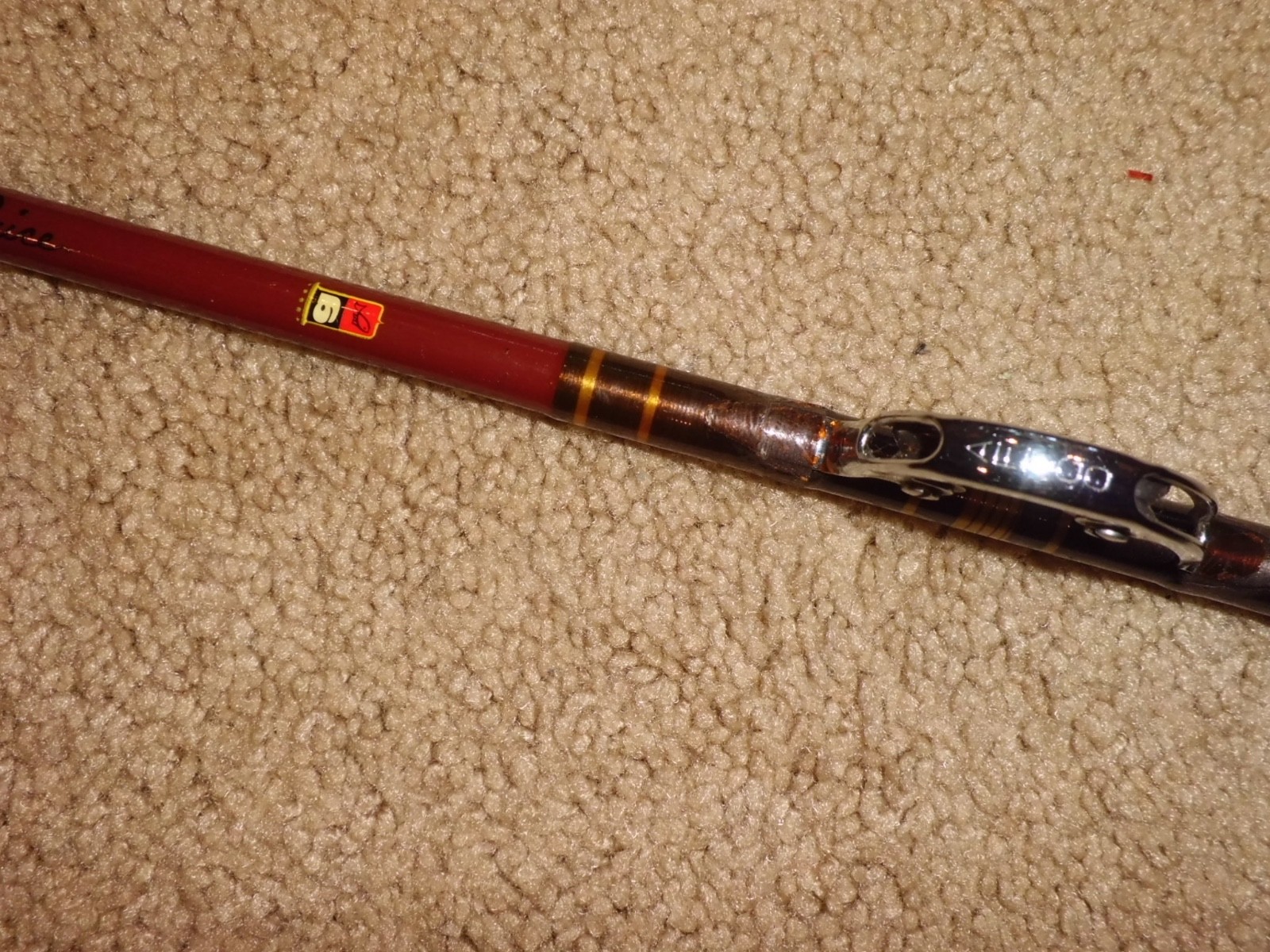 Vintage CARCIA Custom No. 2791 T Conventional 6’4″ Rod made in USA- 20lb Class