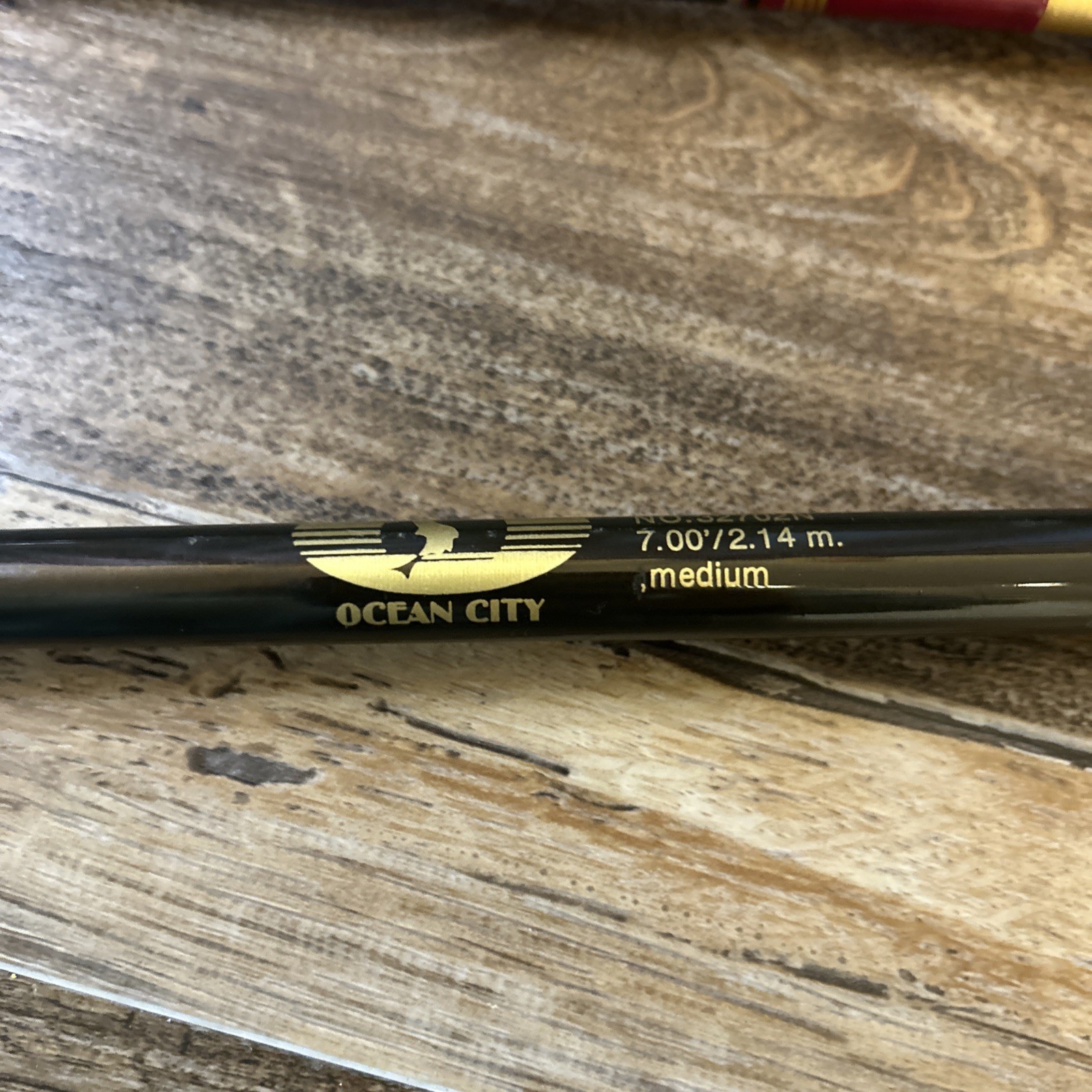 Vintage Ocean City Fishing Rod 2-Piece 7’ Fiberglass No. 32702N EUC