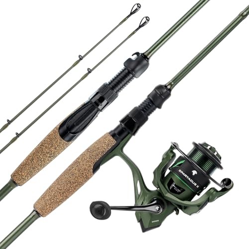 Spartacus II Twin-Tip Fishing Rod and Reel Combo, Spinning & Casting Combo,