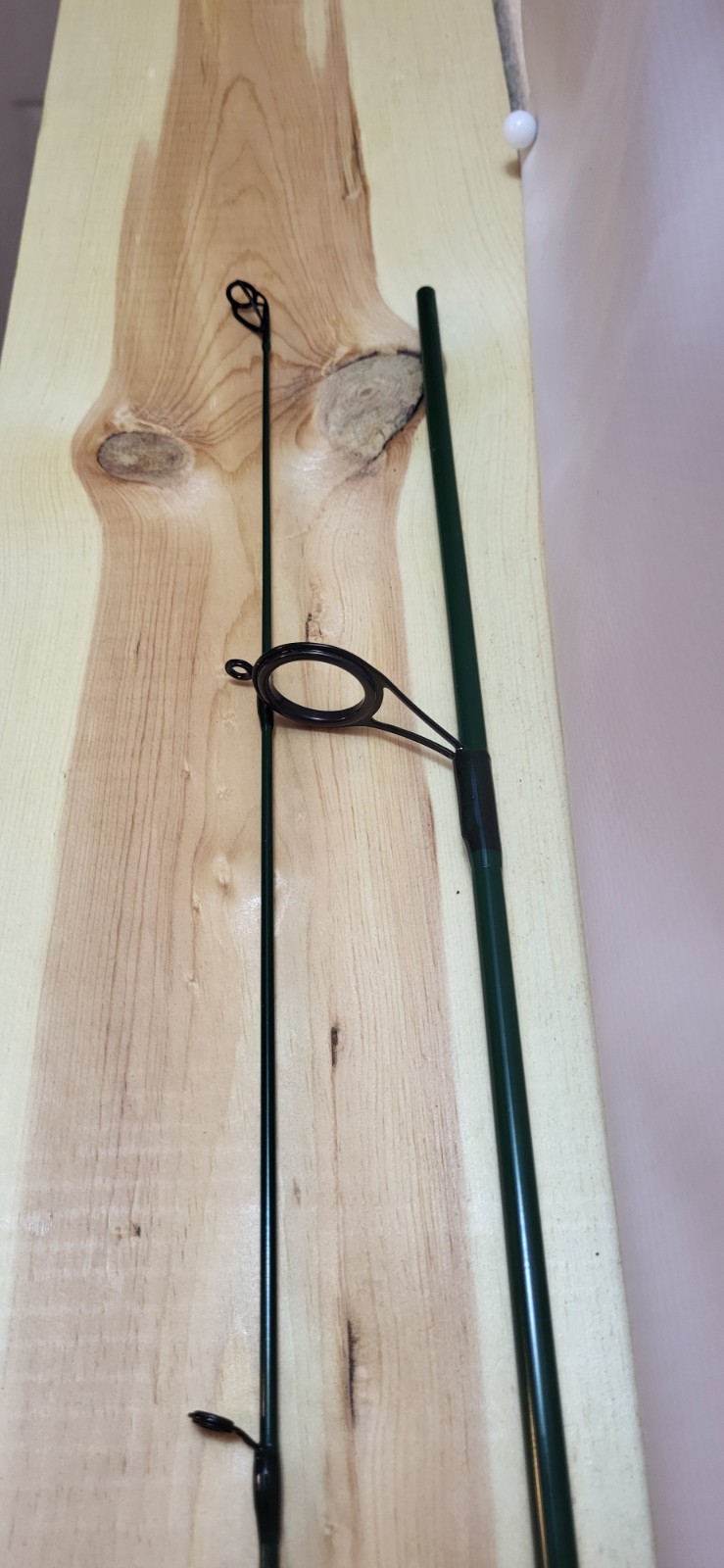 Custom Green 6′ Ultralight Mod-Fast Spinning Rod 2 Pc