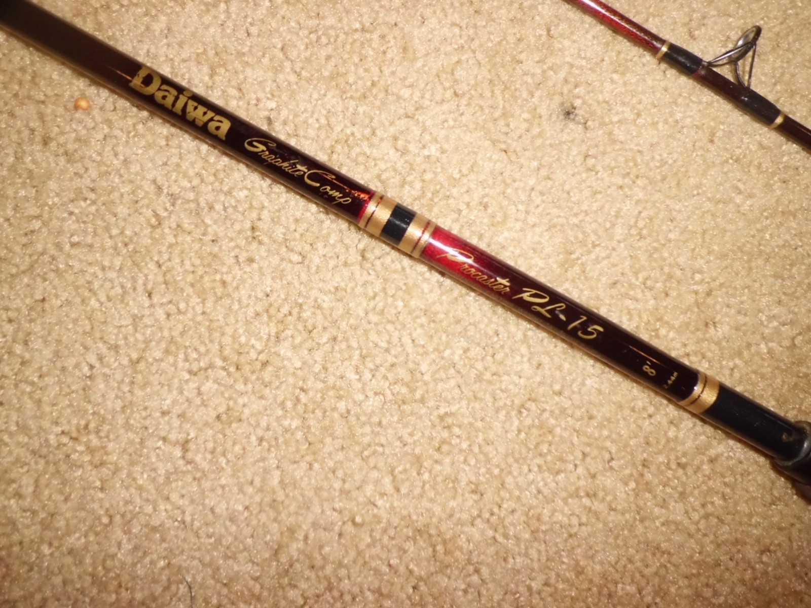 Vintage DAIWA Procaster PL-15 Spinning 8′ Rod- 6 -12lb test