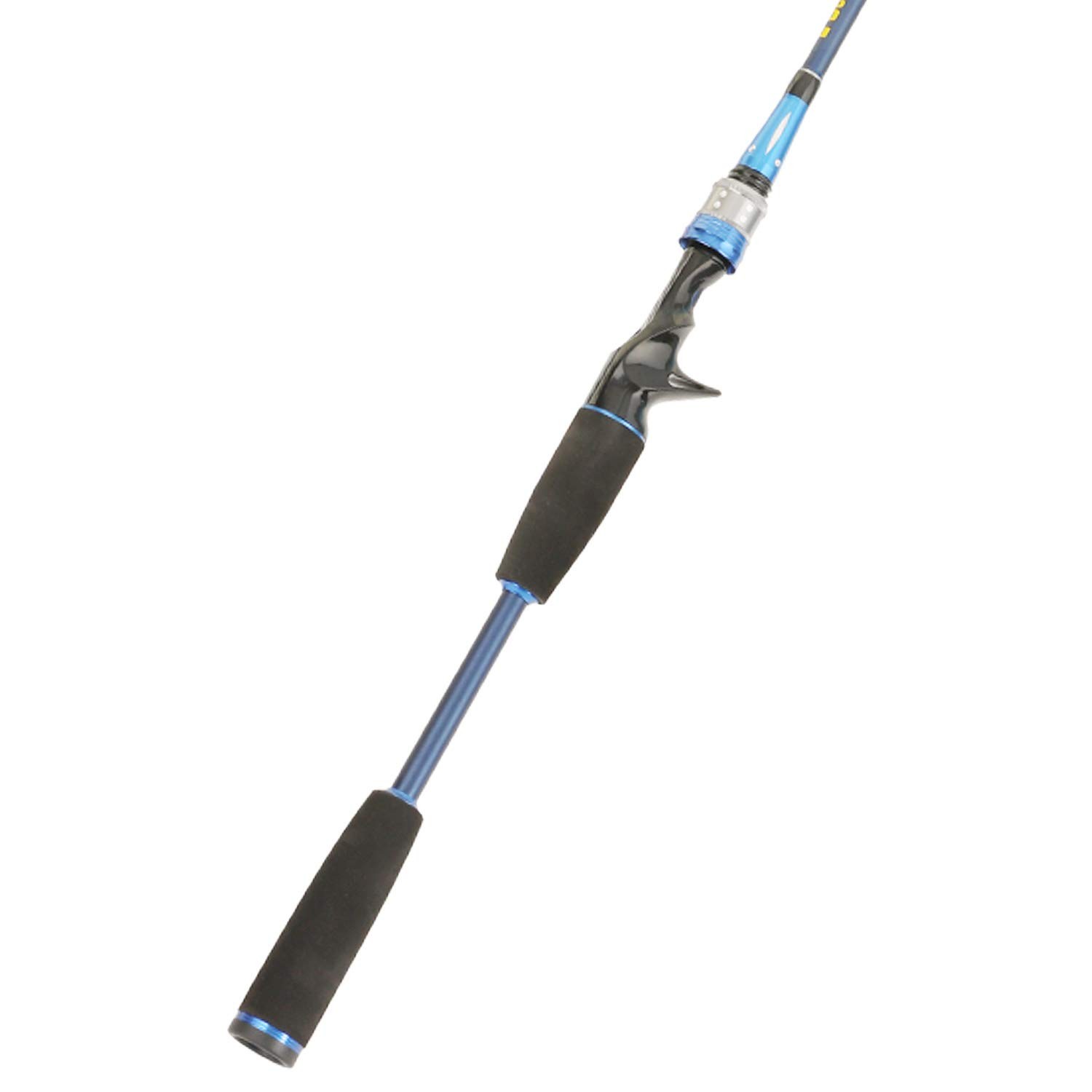 “Portable 2Piece Graphite Baitcasting Rod for Inshore & Freshwater Fishing”