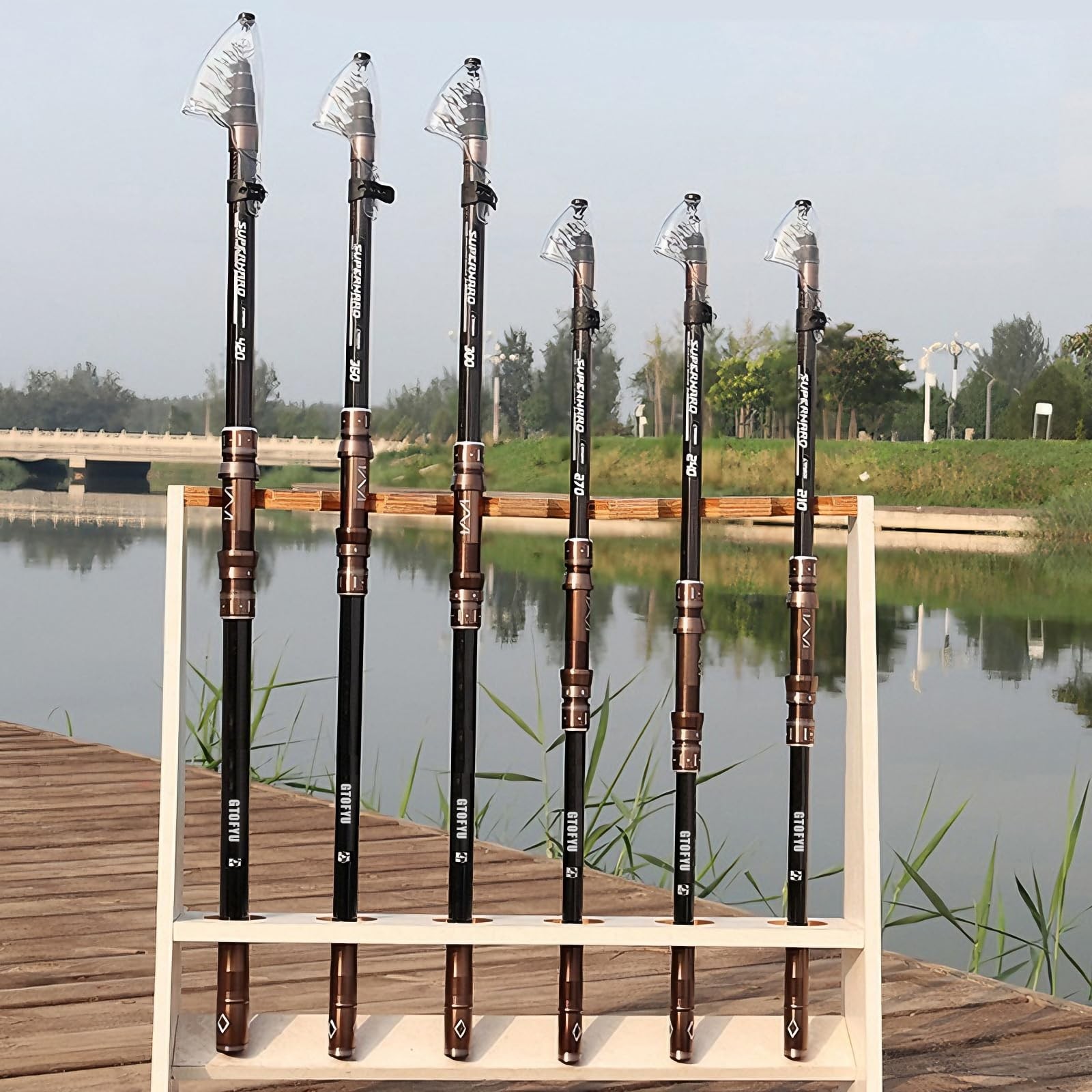 7Ft 9Ft 12Ft 13Ft 14Ft 15Ft Telescopic Fishing Rod Carbon Portable Spinning F…
