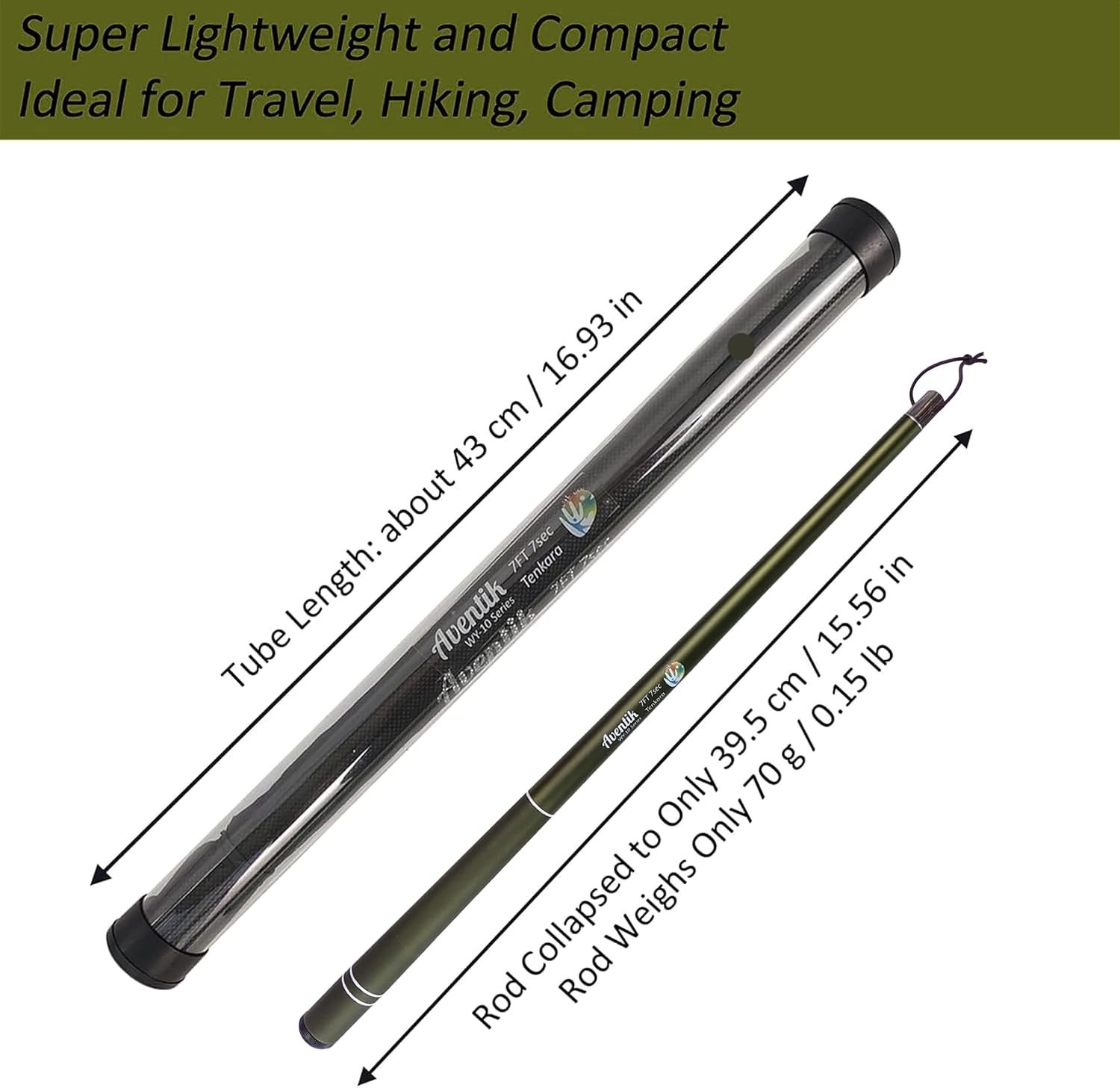 7ft FreshStart Tenkara Rod Kit: Easy to Cast, Durable, and Compact Design