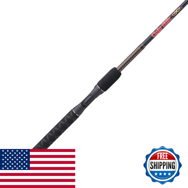 Ugly Stik 7 Gx2 Casting Rod 2 Piece Fishing Rod 8-20 Lb Line Rating Medium Rod