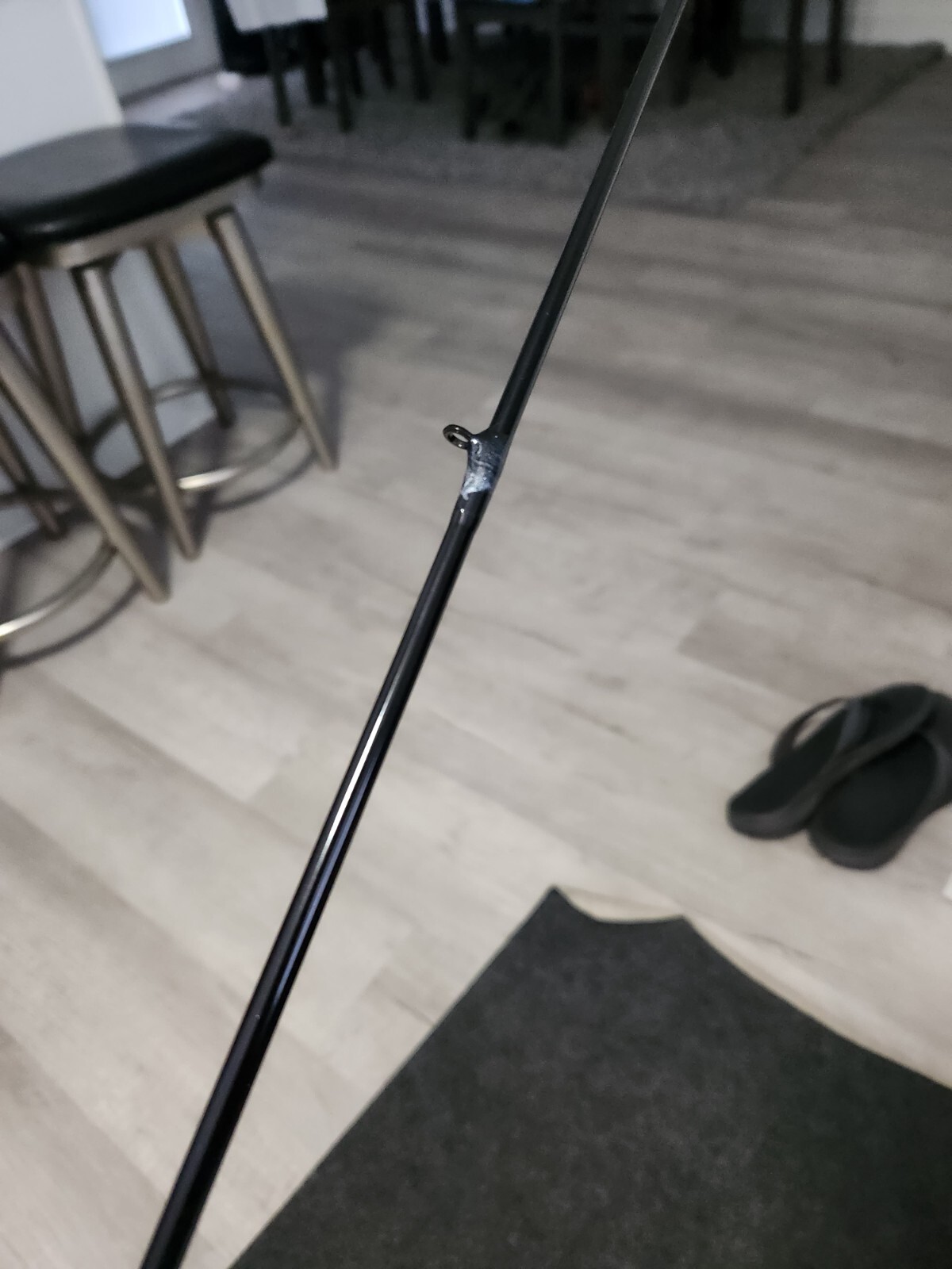 TCI Jigs Semi-Custom Black Pearl 7′ Inshore Spinning Fishing Rod 1pc 8-17lb MH x