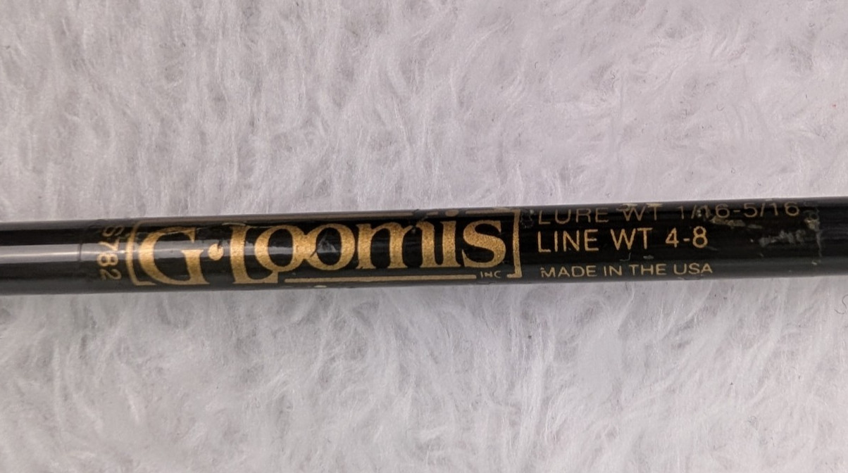 G Loomis S782-2 Piece 6 Ft Spinning Fishing Rod Made in USA Fast Action Light