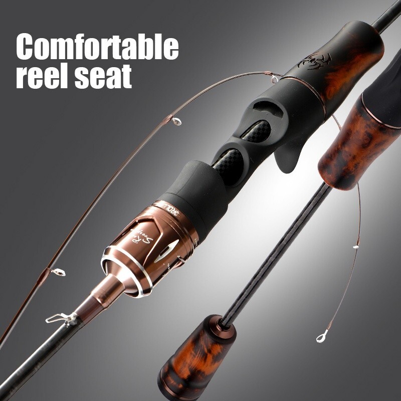 5ft/6ft Carbon Fiber Fishing Rod Spinning Casting Poles Lure Rod 2 Sections Fast