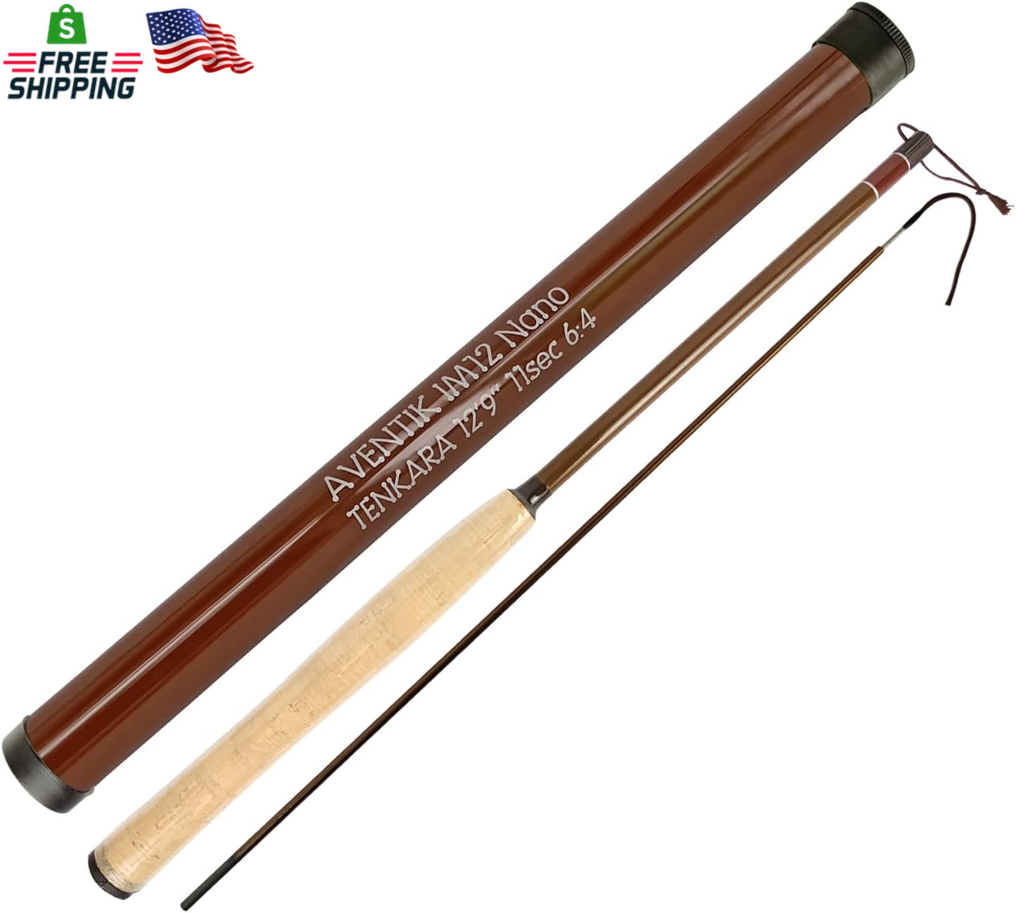 Aventik Tenkara Rod Pro IM12 Nano 6:4 Action 5 Most Used Sizes All Water Conditi