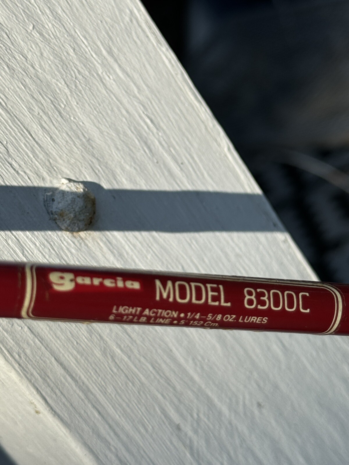 Vtg Garcia 8300C 5′ Light Action 6-17lbs. Bait Casting Rod USA Made