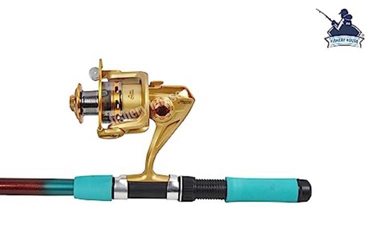 FISHERY HOUSE Microfiber Fishing Rod & Reel Set (240 cm Green) + Free Shipping