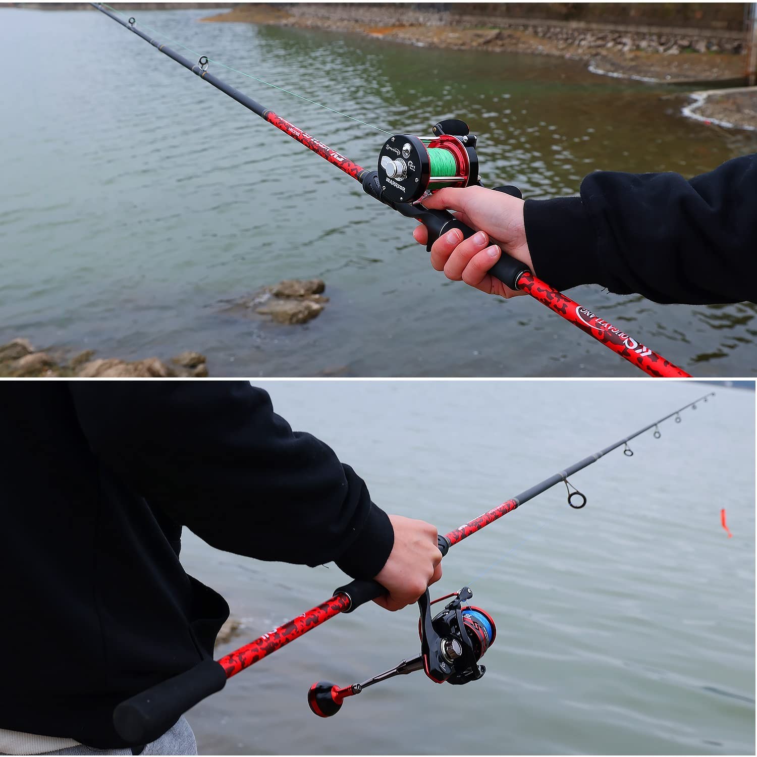 Inshore Saltwater Fishing Rods – 7′ Spinning & Casting Rods, IM7 Carbon, Cork Ha