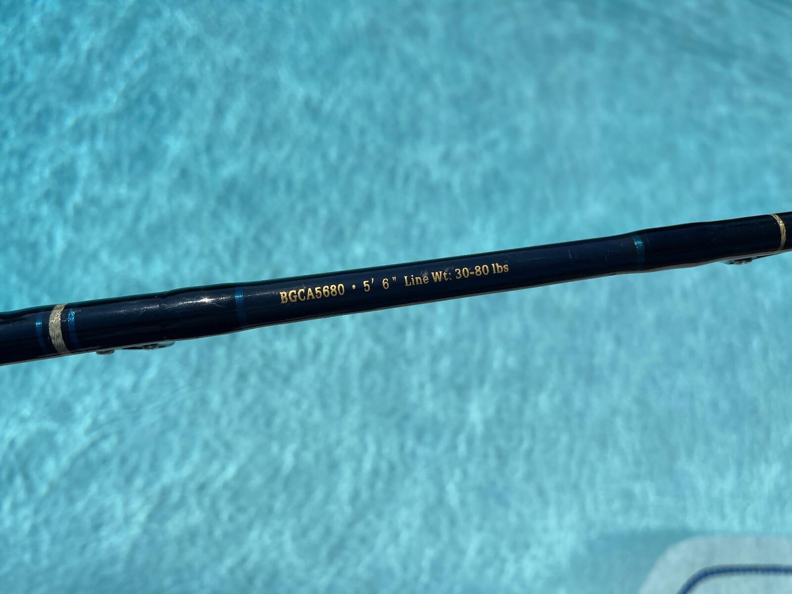 Quantum Gold Blue Runner Fishing Pole/Rod BGCA5680 5’6″ 30-80lbs