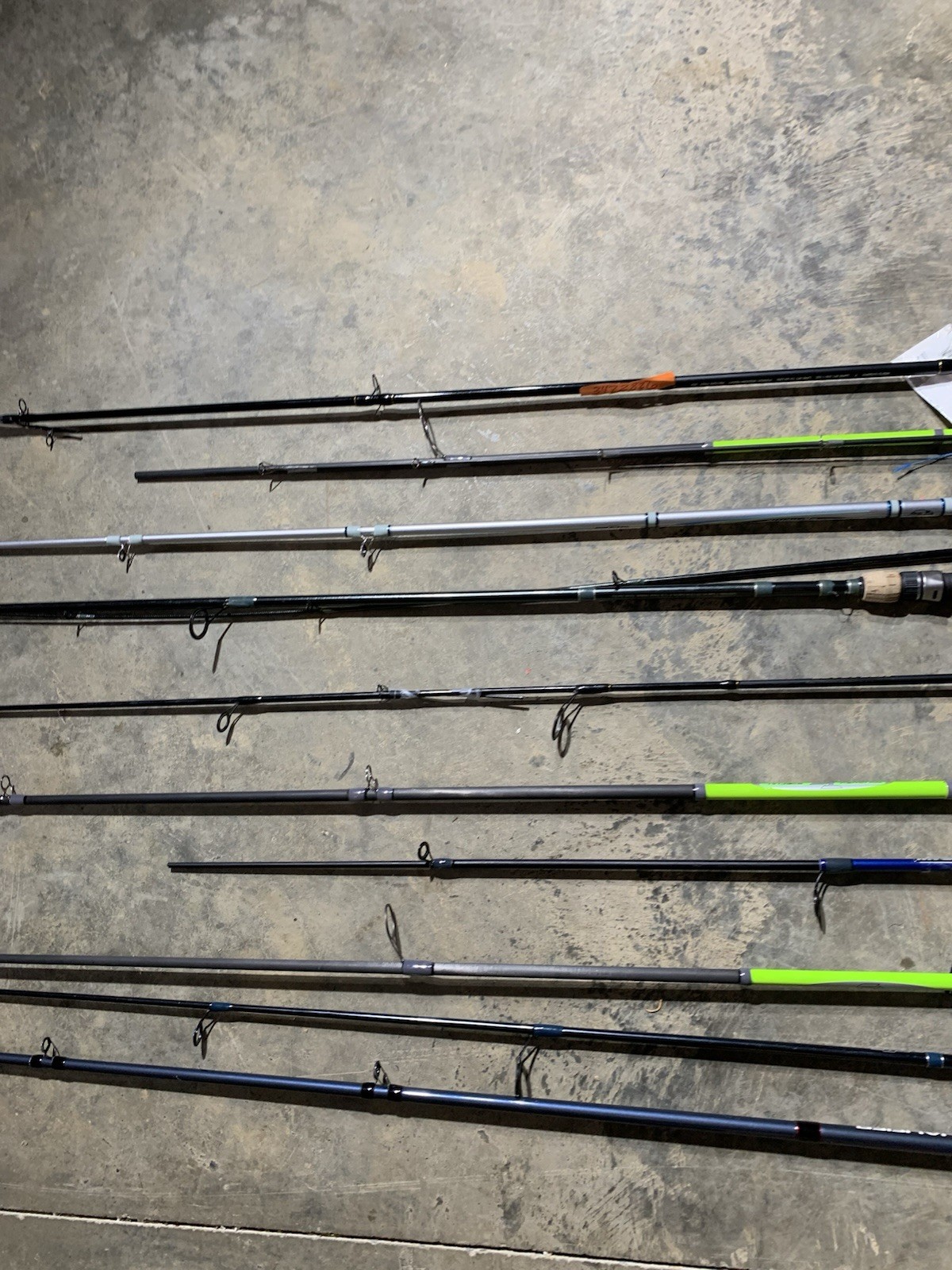 LOT OF 10 BASS PRO SHOPS FISHING RODS (BROKEN)