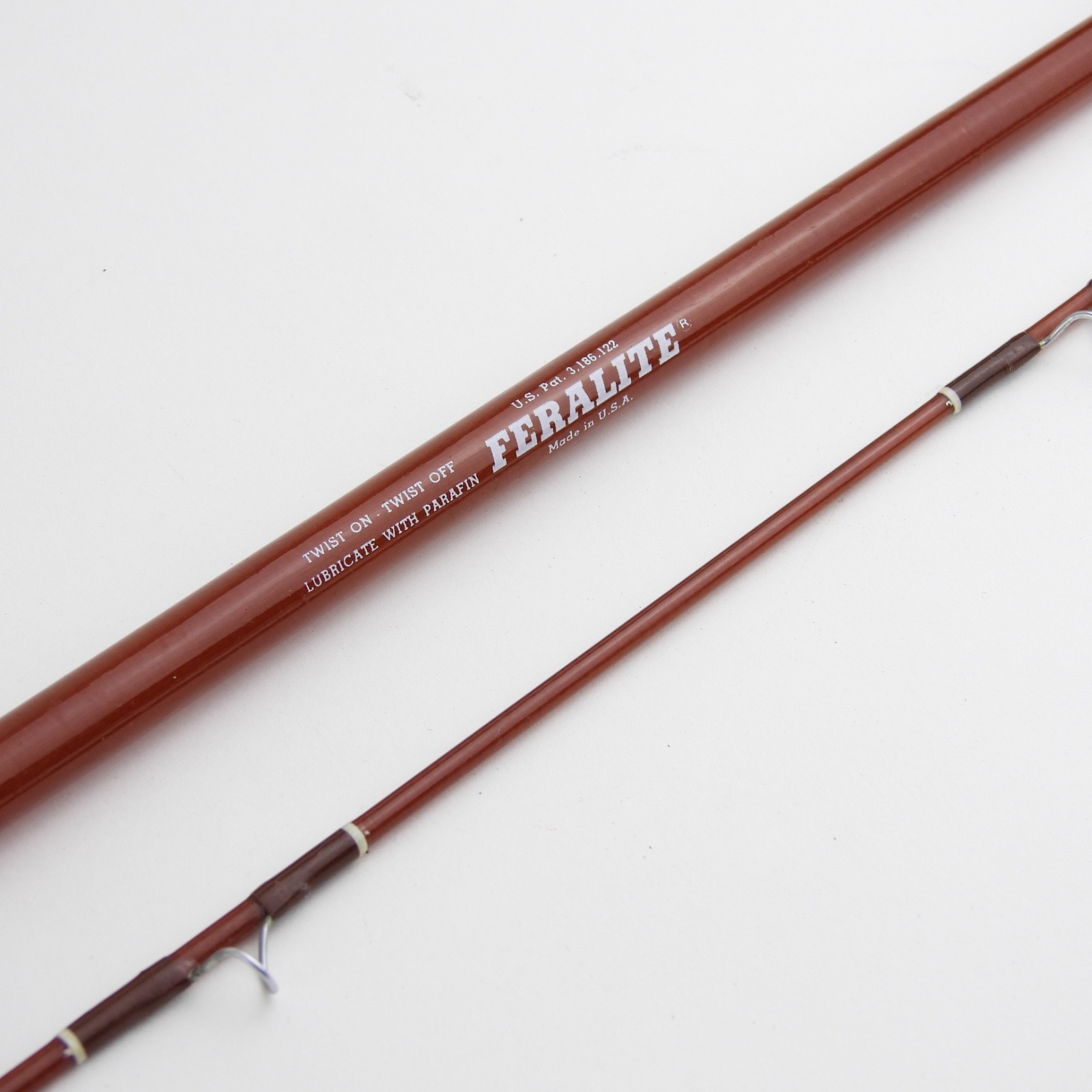 Fenwick FF107 Fiberglass Fly Fishing Rod. 9. 8-9wt. W/ Tube and Sock.