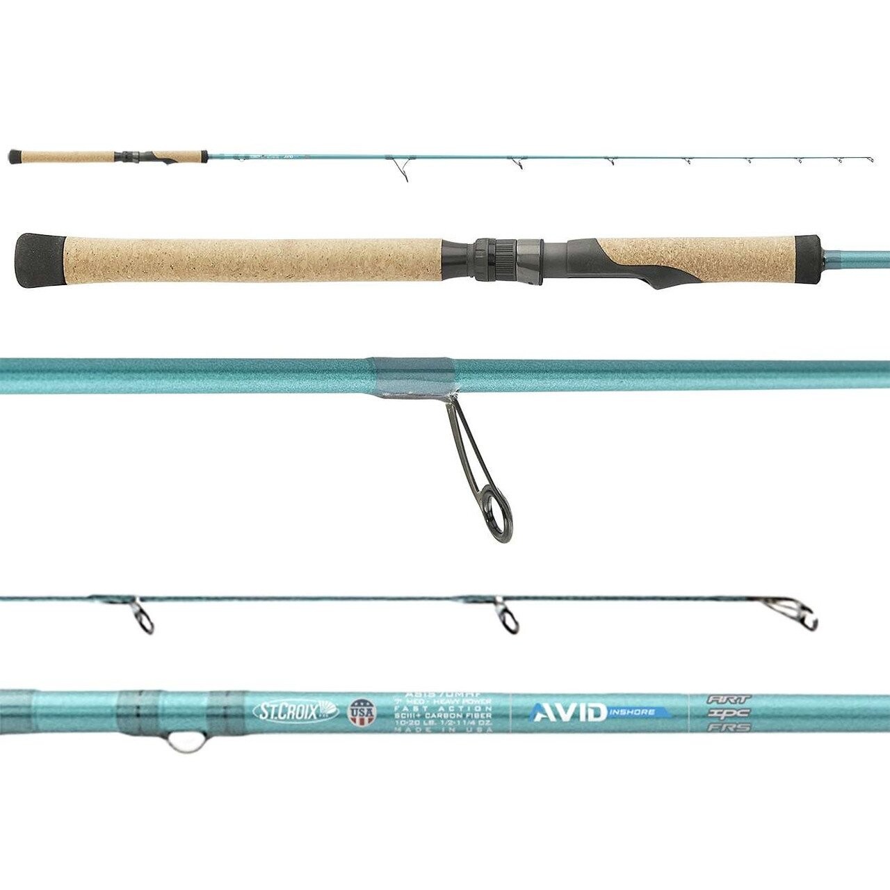St.Croix AVID INSHORE VIS80MF 8’ (244cm) 1pc. 10-21g Fast Fishing Rod