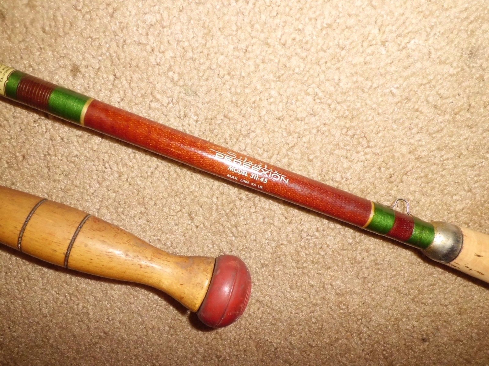 Vintage SILAFLEX Perfexion Model 311-45 Conventional 7′ Rod- USA- 45lb test