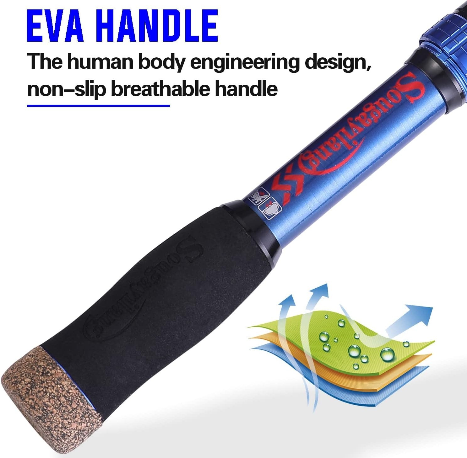 5.9 Ft Telescopic Fishing Rod – Carbon Fiber, CNC Reel Seat & EVA Handle