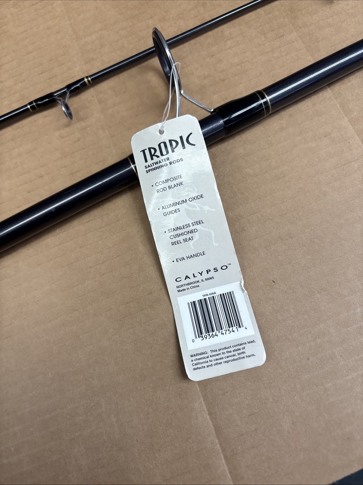 Calypso Tropic Model TPR-556A 7’ 2 Piece Saltwater Spinning Rod