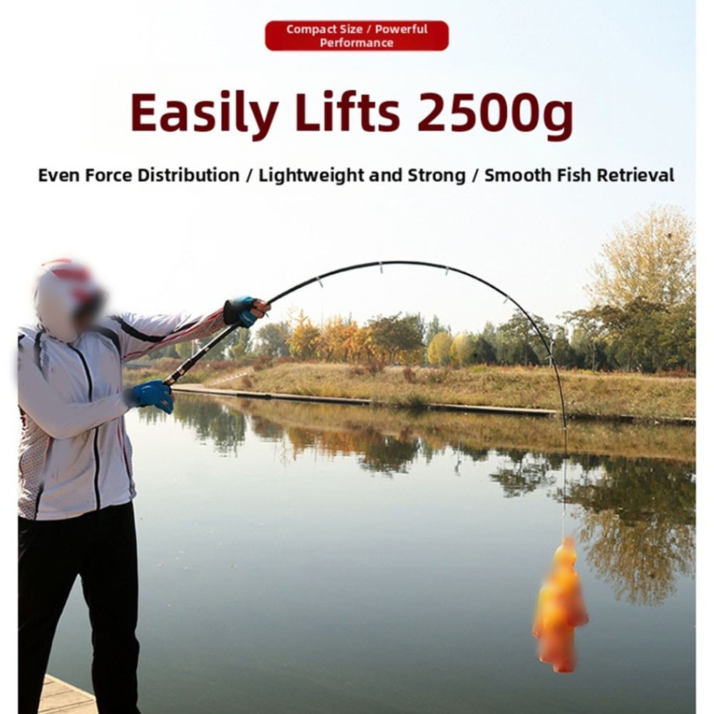 Portable Telescopic Fishing Rod Sea and Freshwater Use 1 8 to for 2 1 Meter Long