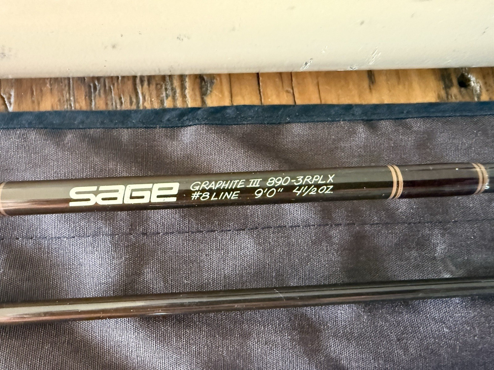Sage Model GFL 890-3 RPLX Graphic III 3 #8, 9′, Piece Vintage Fly Rod