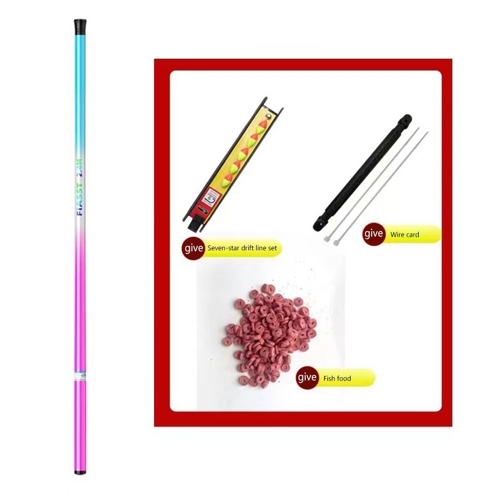 Fishing Rod with 40cm Storage Carbon Fiber Construction 1 5 2 7m Length