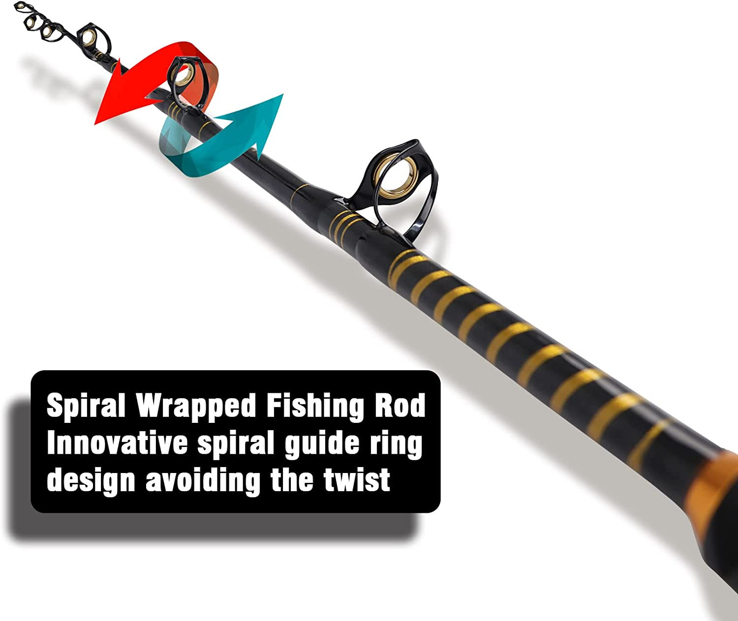 Trolling Rod Saltwater Deep Sea Big Game Boat Fishing Pole Heavy Duty 6FT 1 PC