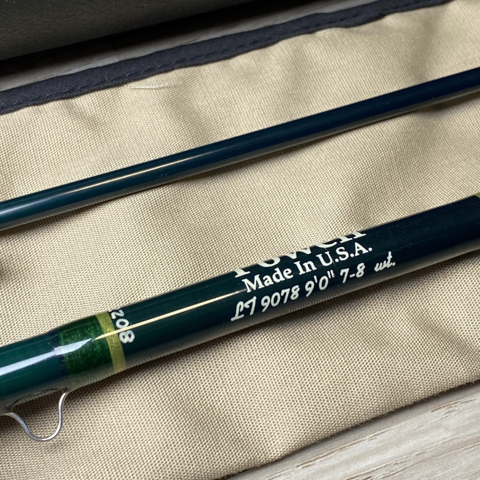 Powell LT 9078 9’0” 7-8wt Fly rod w/Sock and Tube Excellent