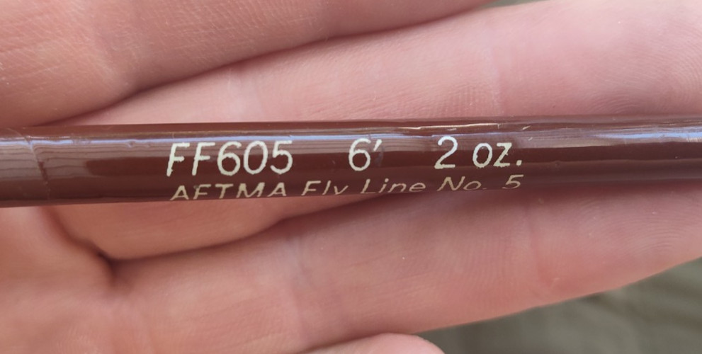 Fenwick Ff 605 Fly Rod 6 Ft. 2 Oz. Fly Fline 5 Wt With Tube