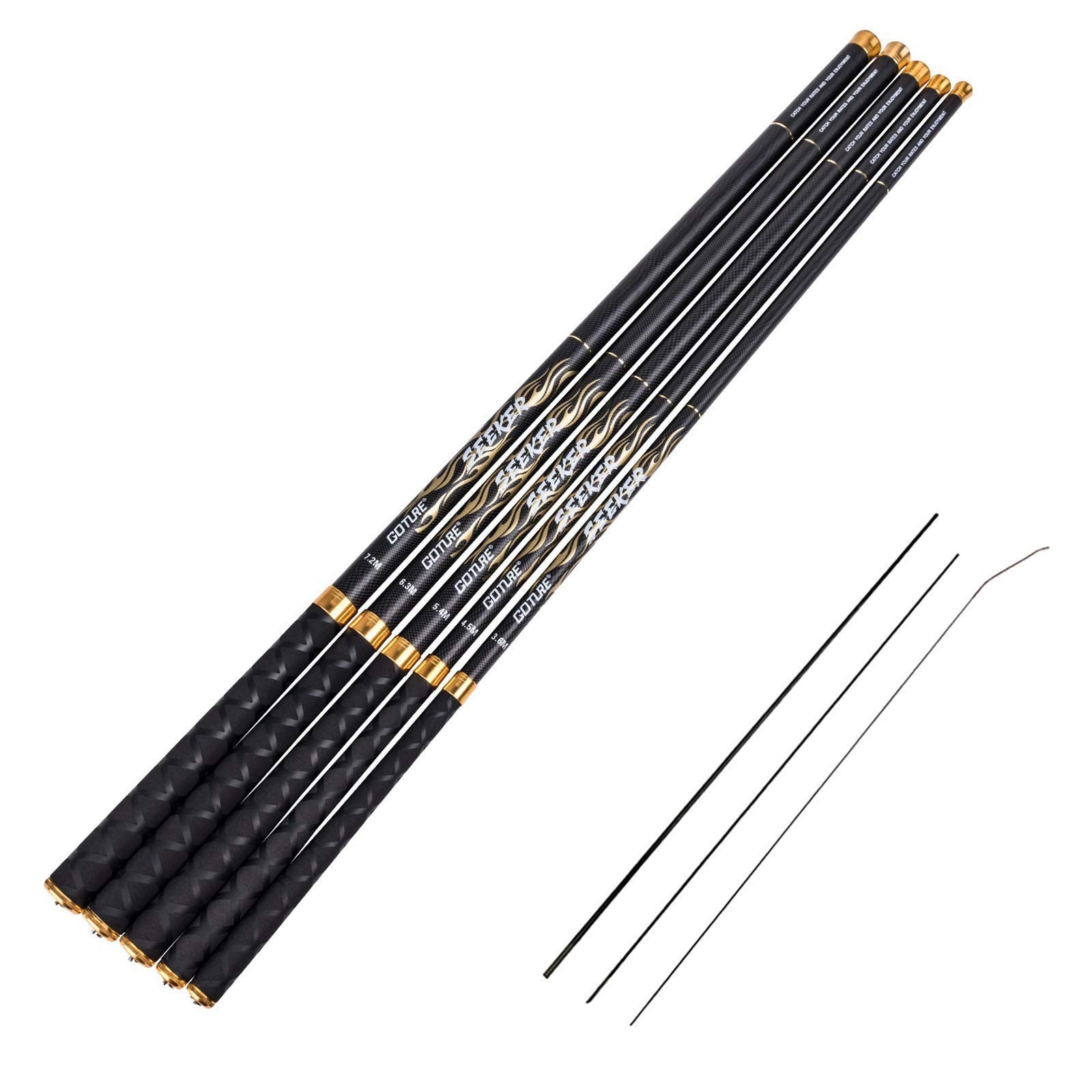 Goture Telescopic Tenkara Fishing Rod Kit – Ultralight Carbon Fiber 24ft