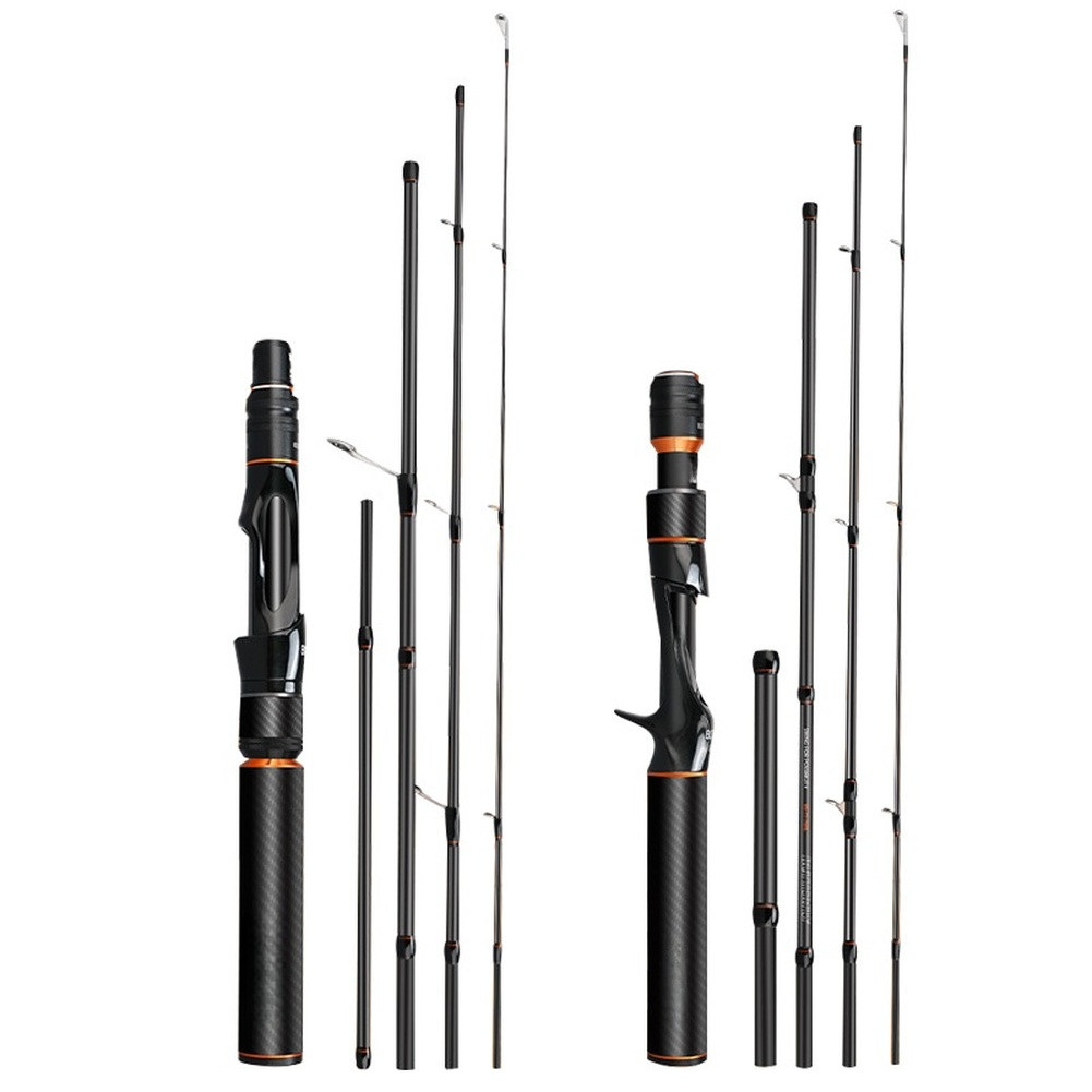 Carbon Fiber Rod Adjustable Length Fishing Rod Compact Storage Adventure Fishing