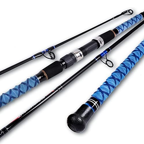 Carbon Fiber Travel Surf Spinning Fishing Rod – 2/3/4 Piece, 9′-15′ Lengths