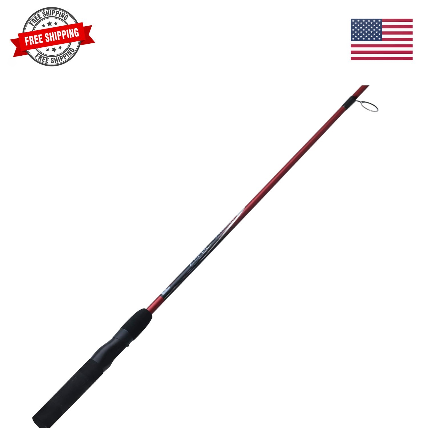 Z-Cast Spinning Fishing Rod Durable Z-Glass Fishing Pole, Comfortable EVA Rod…